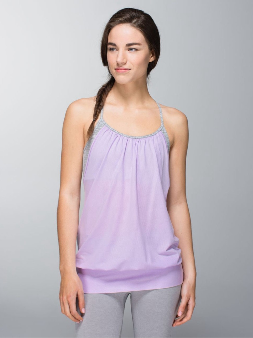 Lululemon No Limits Tank Top Pretty Purple Wee Are From Space Silver Spoon Sz 6
